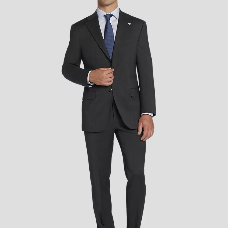 Three Joseph Abboud Suits 40r Made In Usa 98% Wool 2% Spandex Worn Once